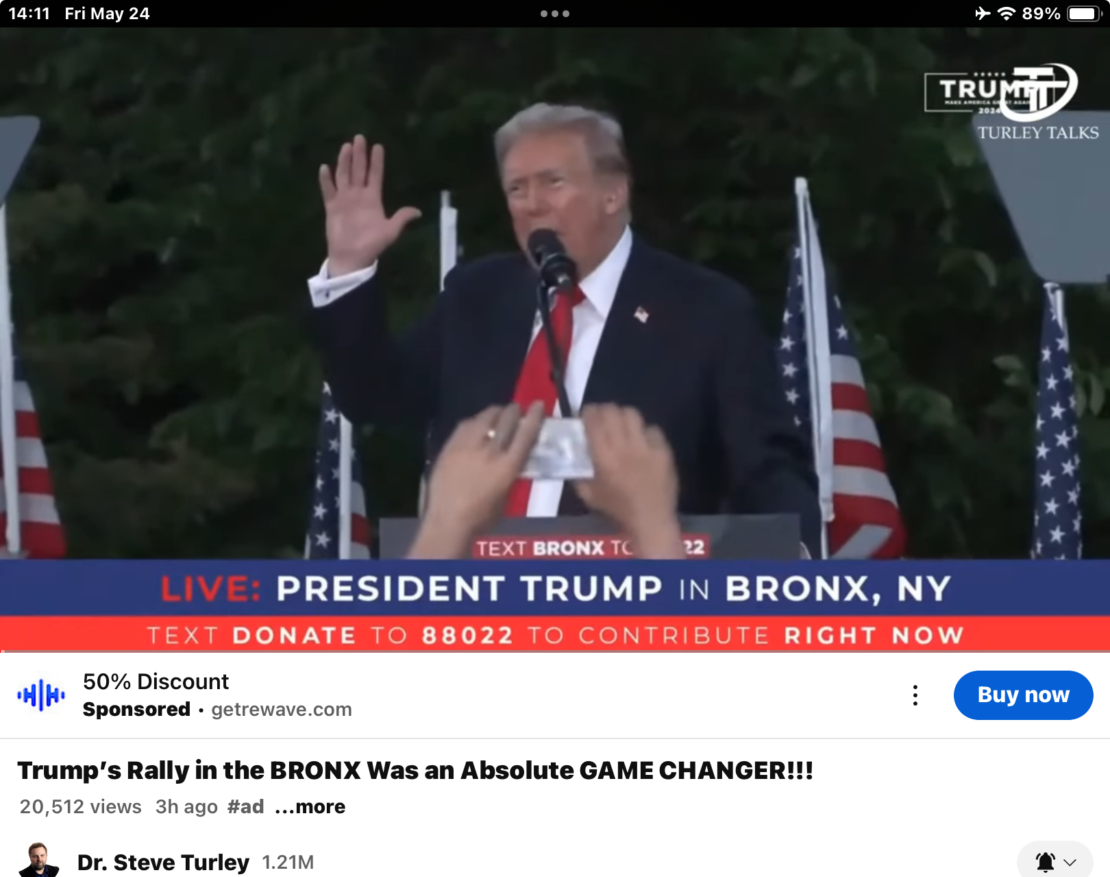 Watch “Trump’s Rally in the BRONX Was an Absolute GAME CHANGER!!!” on ...