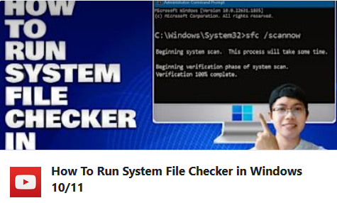 System File Checker (SFC): A Windows utility that scans for and repairs ...