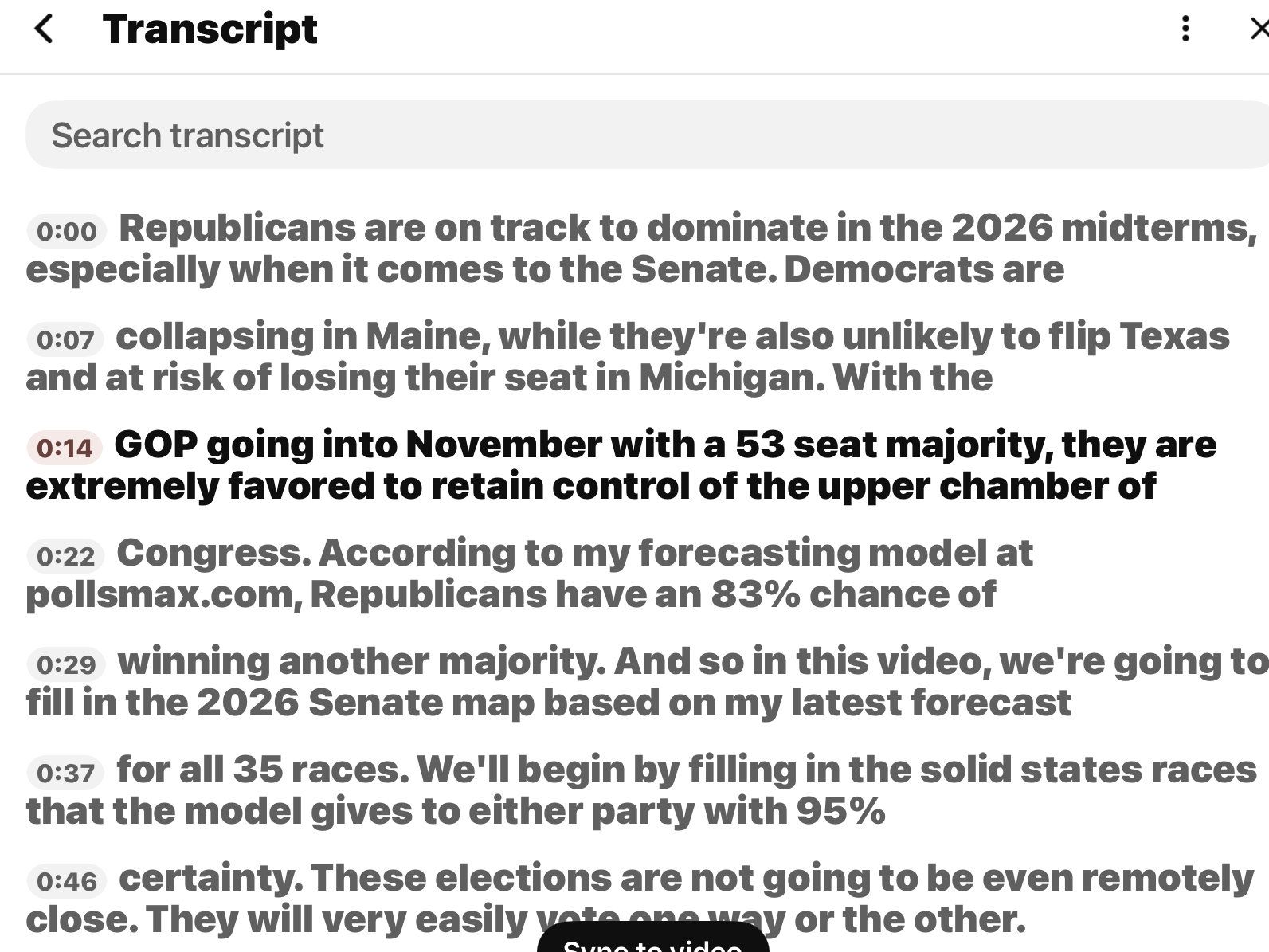 Watch “The Shocking 2026 Senate Map Based On My Updated Forecast!” on ...